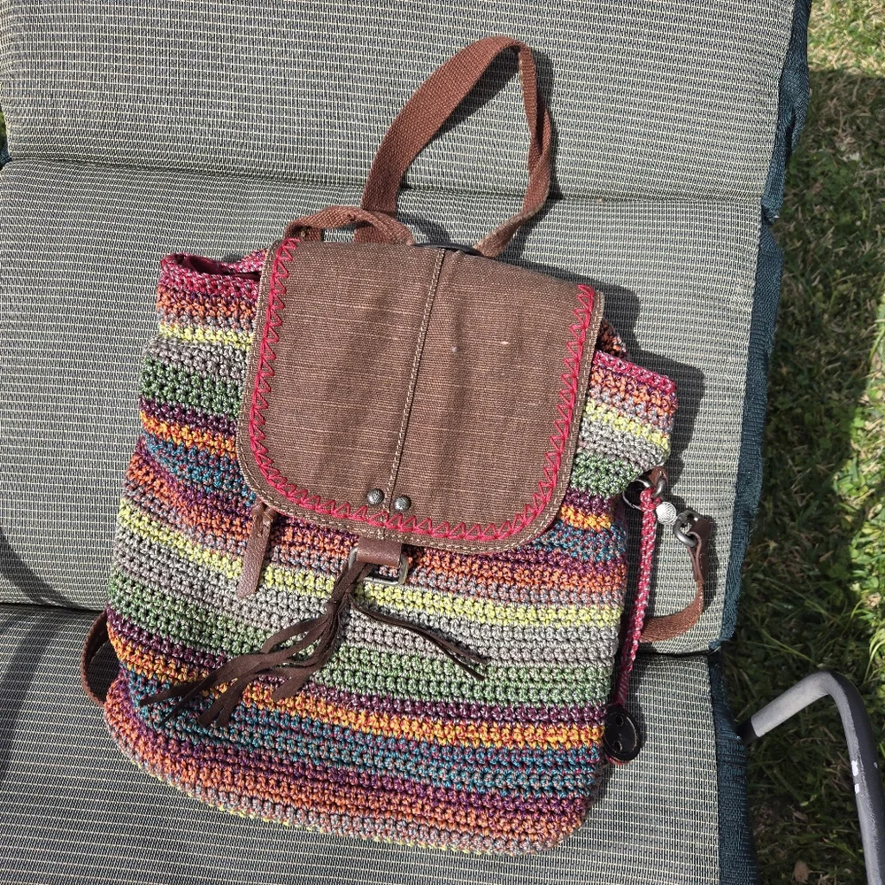 The Sak Avalon Crochet Backpack